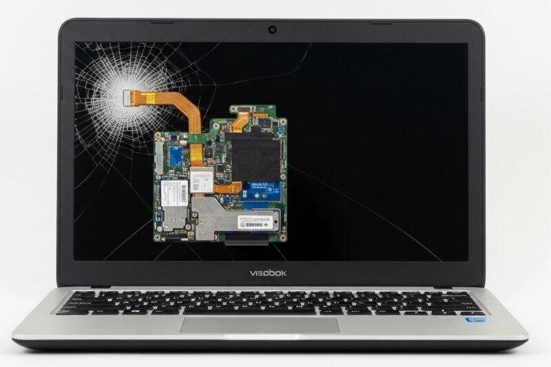 Can you still use a laptop with a shattered screen?