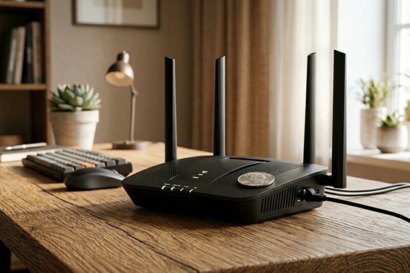What Is the Reason for Recommending Using a Coin in Your Wi-Fi Router, and What Happens When You Do?